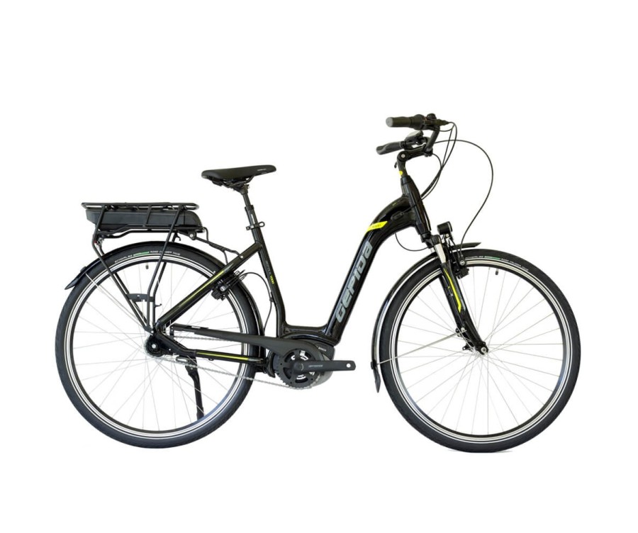 Gepida Reptila 1000 28 W 7S RT City E-Bike Fekete - Neon Gepida Reptila 1000 28 W 7S RT City E-Bike Fekete - Neon