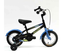 Neuzer BMX 12" gyermek kerékpár fekete sárga kék - bikemiskolc.hu