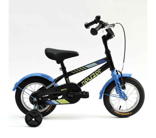 Neuzer BMX 12" gyermek kerékpár fekete sárga kék - bikemiskolc.hu