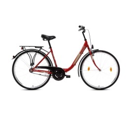 Csepel BUDAPEST B 28/19" 7SP piros női kerékpár - bikemiskolc.hu