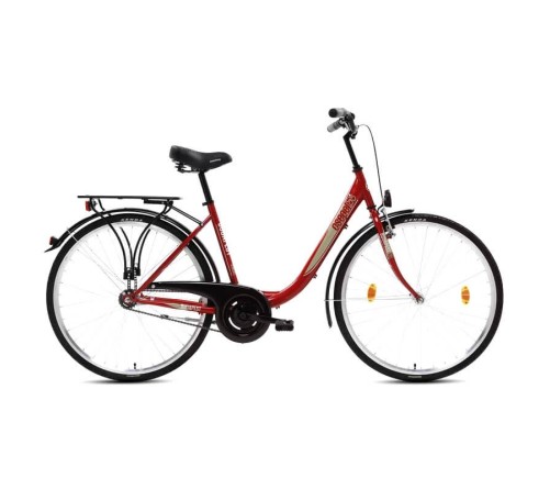 Csepel BUDAPEST B 28/19" 7SP piros női kerékpár - bikemiskolc.hu