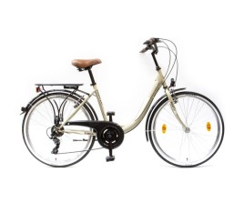 Csepel BUDAPEST B 26/18 7SP 19 női városi kerékpár drapp - bikemiskolc.hu