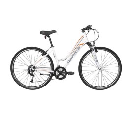 Gepida Alboin 300 CRS 28" női trekking kerékpár fehér-piros - bikemiskolc.hu
