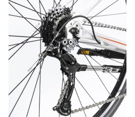 Gepida Alboin 300 CRS 28" női trekking kerékpár fehér-piros - bikemiskolc.hu