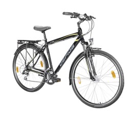 Gepida Alboin 200 PRO 28" trekking kerékpár fekete-lime (M/52)