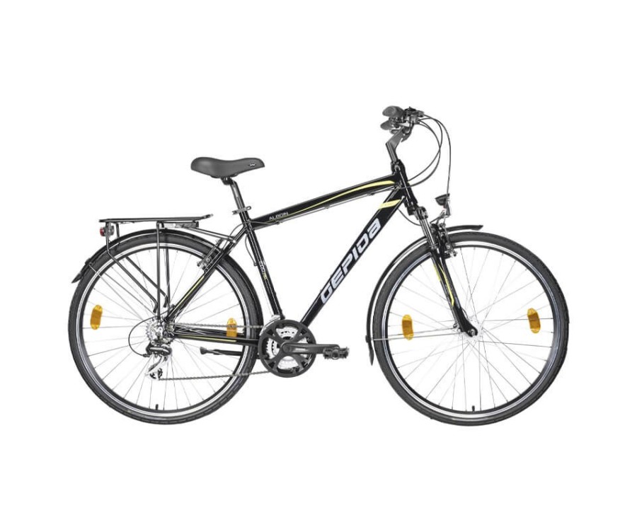 Gepida Alboin 200 PRO 28" trekking kerékpár fekete-lime (M/52) Gepida Alboin 200 PRO 28" trekking kerékpár fekete-lime (M/52)