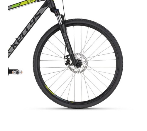 Kellys Cliff 70 cross trekking kerékpár BLACK - GREEN (M)