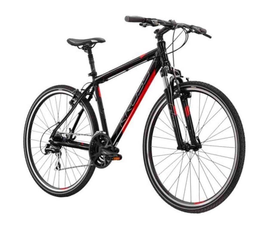 KROSS Evado 3.0 cross-trekking kerékpár Fekete- Piros KROSS Evado 3.0 cross-trekking kerékpár Fekete- Piros