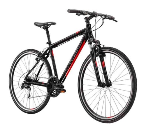 KROSS Evado 3.0 cross-trekking kerékpár fekete-piros - bikemiskolc.hu