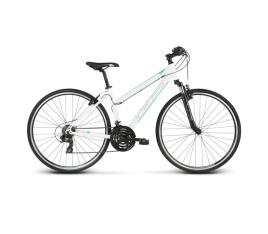 KROSS Evado 1.0 cross-trekking kerékpár fehér-türkiz - bikemiskolc.hu
