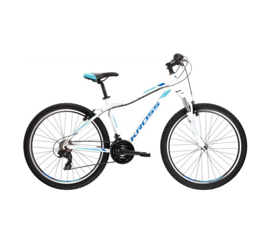 KROSS Lea 1.0 26" női MTB Fehér - kék (M - 19') KROSS Lea 1.0 26" női MTB Fehér - kék (M - 19')