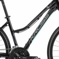 KROSS Evado 5.0 Női cross-trekking kerékpár Fekete - menta (M) KROSS Evado 5.0 Női cross-trekking kerékpár Fekete - menta (M)