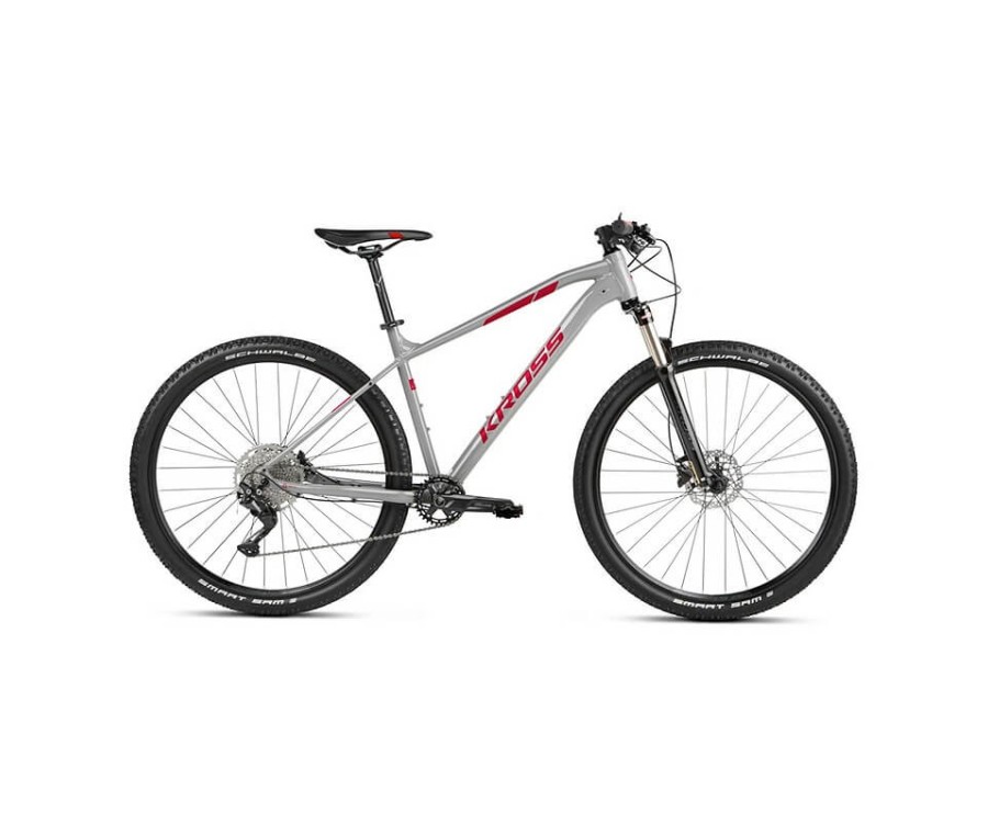 Kross Level 4.0 férfi MTB 29" kerékpár Szürke-piros (L) Kross Level 4.0 férfi MTB 29" kerékpár Szürke-piros (L)