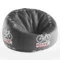 Babzsákfotel Fekete színű BIKER You are the best! Mintás Babzsákfotel Fekete színű BIKER You are the best! Mintás