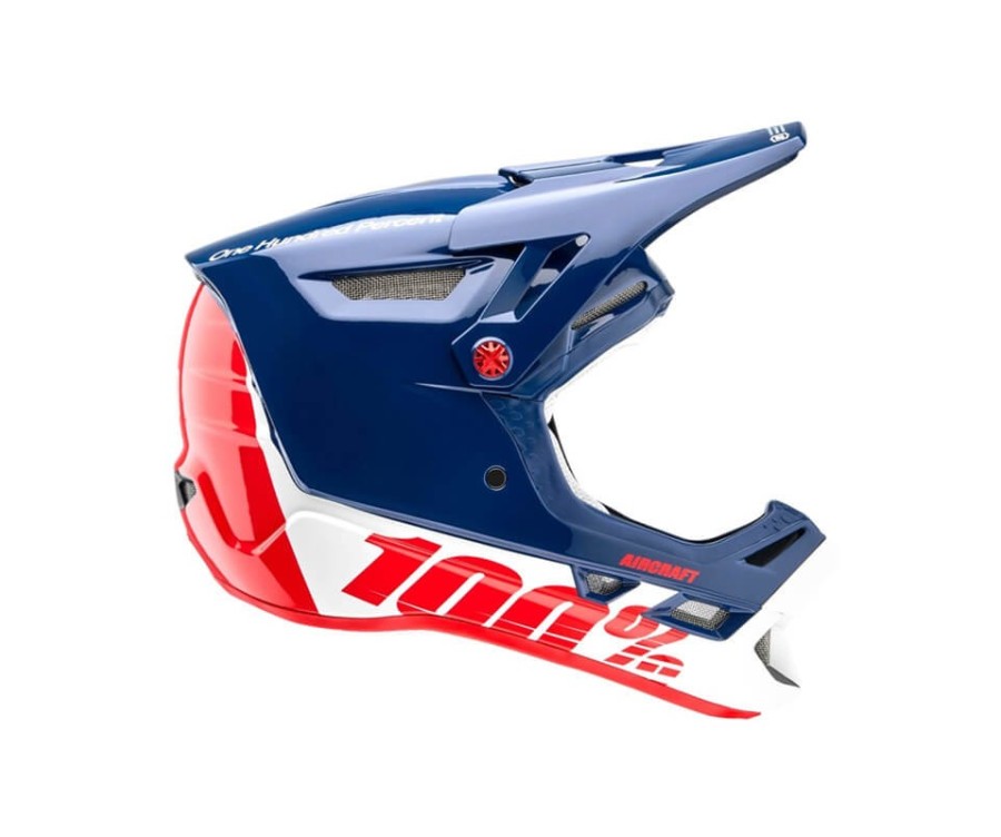 100% Fullface sisak Aircraft Composit anthem/sötétkék-fehér-piros M (57-58 cm) 100% Fullface sisak Aircraft Composit anthem/sötétkék-fehér-piros M (57-58 cm)