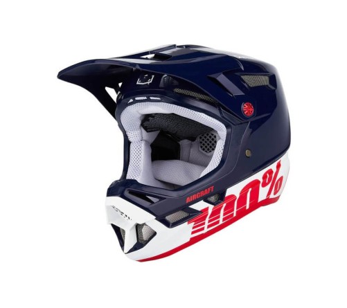 100% Fullface sisak Aircraft Composit anthem/sötétkék-fehér-piros M (57-58 cm)