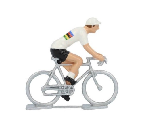 Miniatűr kerékpáros Világbajnok fém modell