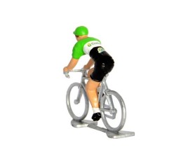 Miniatűr kerékpáros Crelan fém modell – bikemiskolc.hu