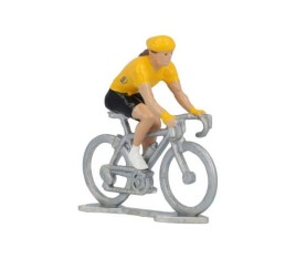 Miniatűr kerékpáros Sárga jersey HDF fém modell – bikemiskolc.hu