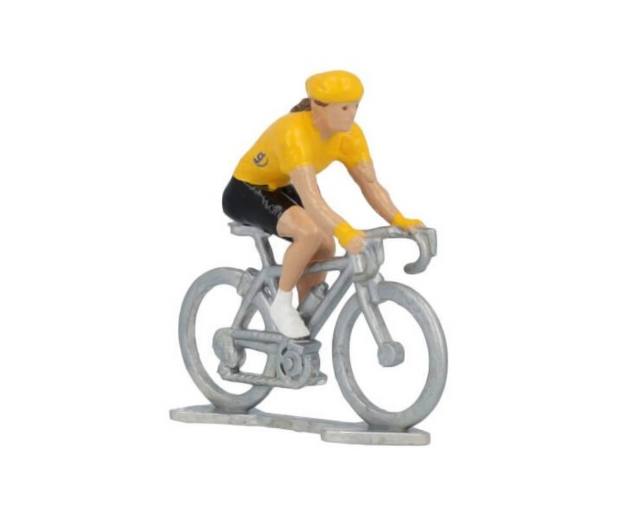 Miniatűr kerékpáros Sárga jersey HDF fém modell Miniatűr kerékpáros Sárga jersey HDF fém modell