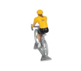 Miniatűr kerékpáros Sárga jersey HDF fém modell – bikemiskolc.hu
