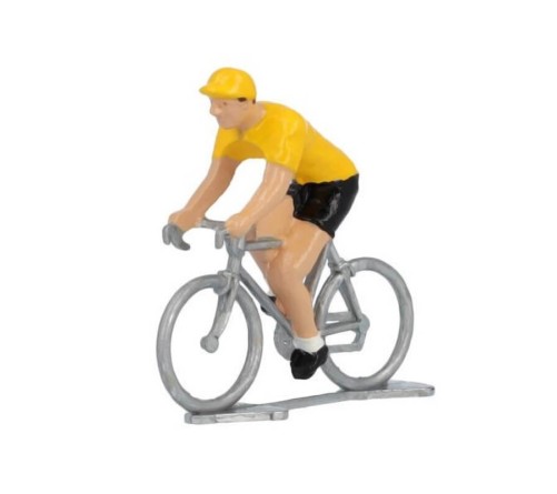Miniatűr kerékpáros Sárga jersey fém modell – bikemiskolc.hu