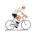 Miniatűr kerékpáros Polka-dot jersey fém modell Miniatűr kerékpáros Polka-dot jersey fém modell