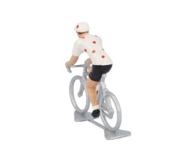 Miniatűr kerékpáros Polka-dot jersey fém modell – bikemiskolc.hu