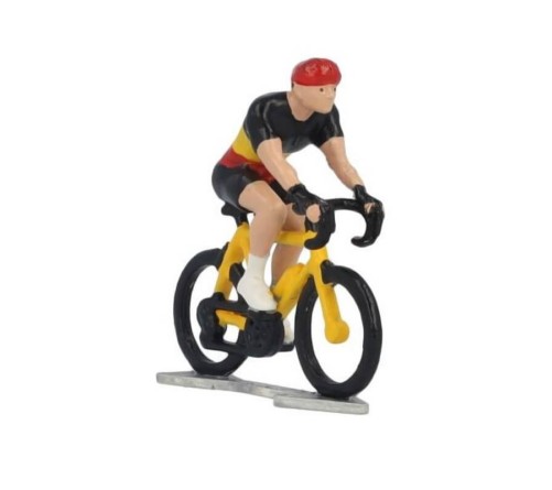 Miniatűr kerékpáros Belga bajnok fém modell HDCBWB