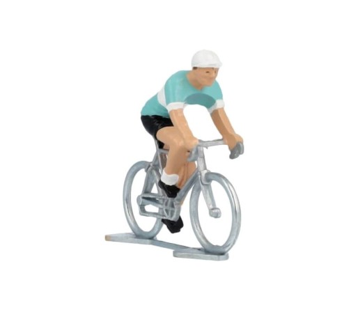 Miniatűr kerékpáros Bianchi fém modell