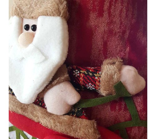 Textil, kerékpáros mikulás csizma akasztóval