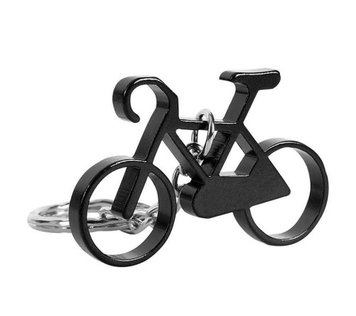 Kerékpár kulcstartó FEKETE – bikemiskolc.hu