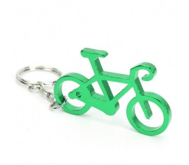 Kerékpár kulcstartó zöld – bikemiskolc.hu