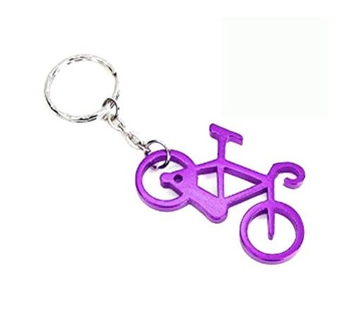 Kerékpár kulcstartó lila – bikemiskolc.hu