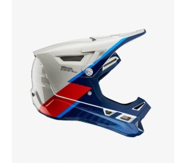 100% Fullface sisak Aircraft Composit trigger/fehér-piros-kék - bikemiskolc.hu