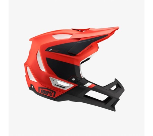 100% Fullface sisak Trajecta Fidlock Cargo Fluo red/piros-fekete - bikemiskolc.hu