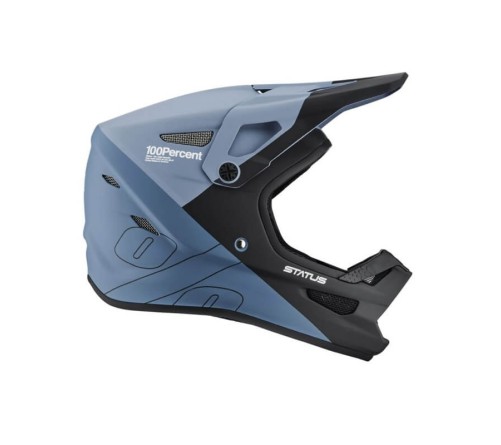 100% Fullface sisak Status matt Steel blue/világoskék-sötétkék - bikemiskolc.hu